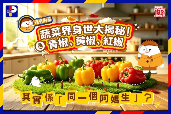 【佳有內幕🕵🏻‍♂️】青椒、黃椒、紅椒其實係「同一個阿媽」？