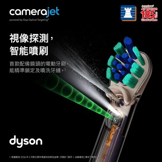 【✨ 全新登場 | Dyson 首款配備鏡頭的電動牙刷^】 重新定義每日潔齒習慣。
