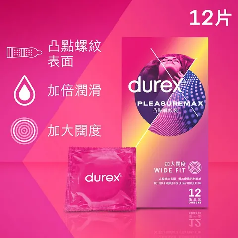 凸點螺紋裝衛生套 Pleasuremax 12個