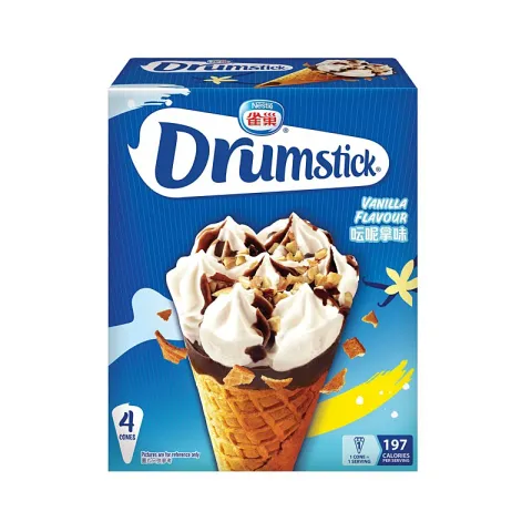 雪糕甜筒 Drumstick - 雲呢拿味 115毫升 x 4