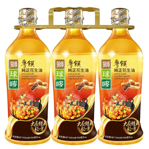 粵饌純正花生油 900毫升 x 3