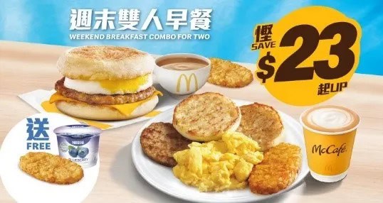 週末雙人早餐圖片