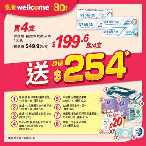 惠康舒適達送禮品1