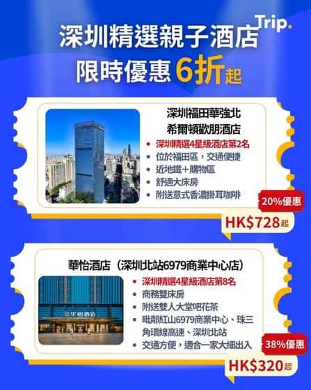 Trip:【北上住宿推薦】深圳親子酒店6折優惠起