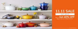 【Le Creuset】11.11 會員限定優惠 購買任何2件商品即享6折（07/11-12/11）