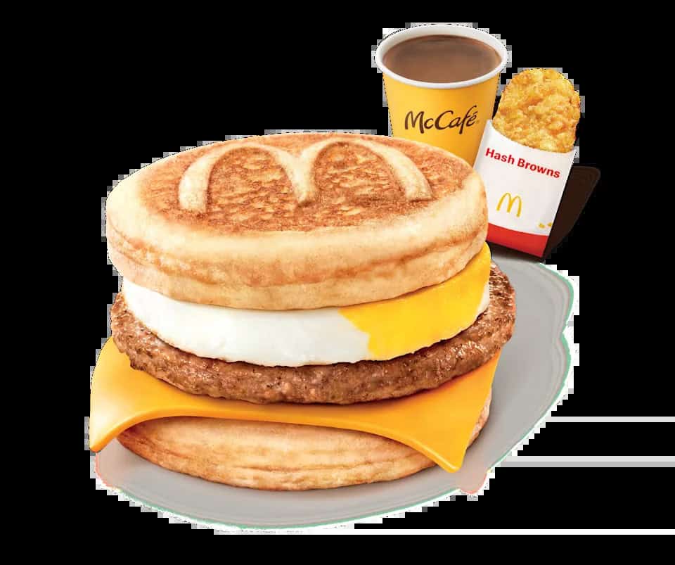 楓糖班戟豬柳蛋漢堡套餐