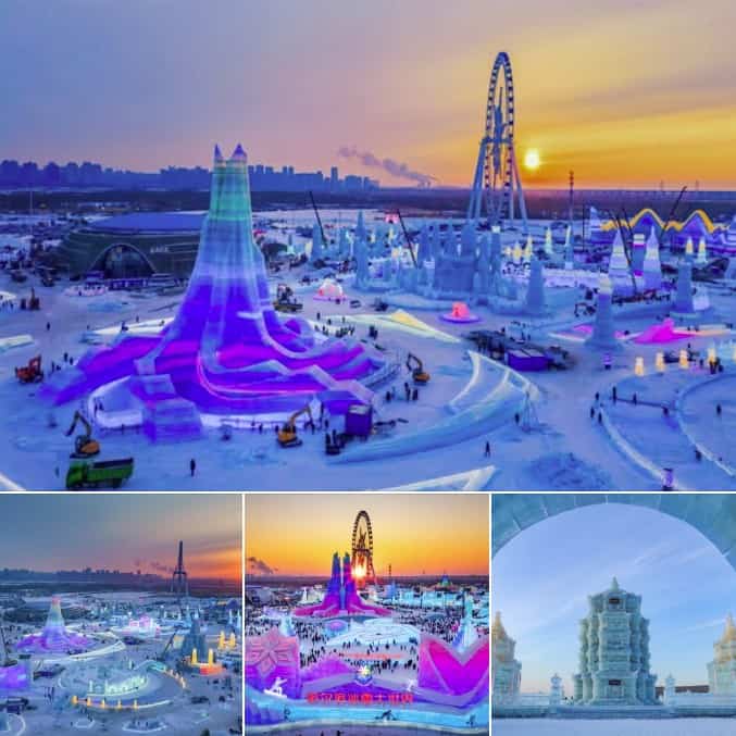 哈爾濱冰雪大世界門票限量半價優惠,欣賞冰雕藝術同冬日燈光夜景
