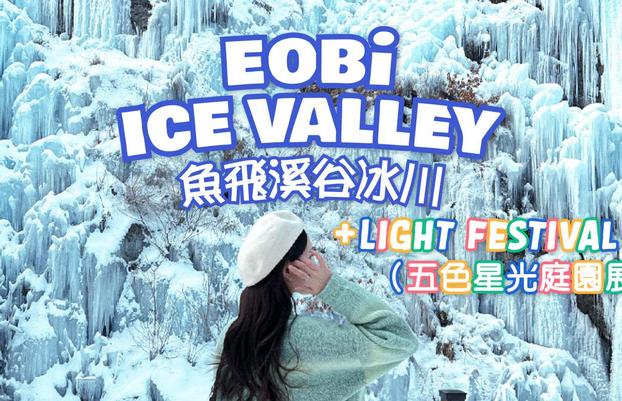 KKday冬季限定一日遊:魚飛溪谷冰川、南怡島、晨靜樹木園星光節、小法國村、江村鐵路自行車、羊駝世界(首爾出發)