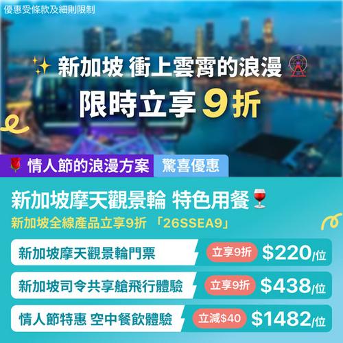 KKday新加坡全線限時9折 摩天輪低至220元玩盡AR體驗