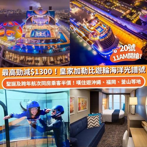 Klook旅行瘋賞祭:皇家加勒比海洋光譜號遊輪優惠,套房或露台房最高減1300港元