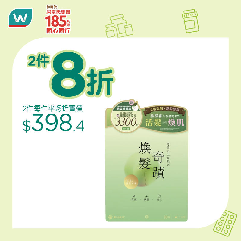 【屈臣氏】頭髮保健產品優惠 買滿 $450送$60優惠券(即日起至17/03)